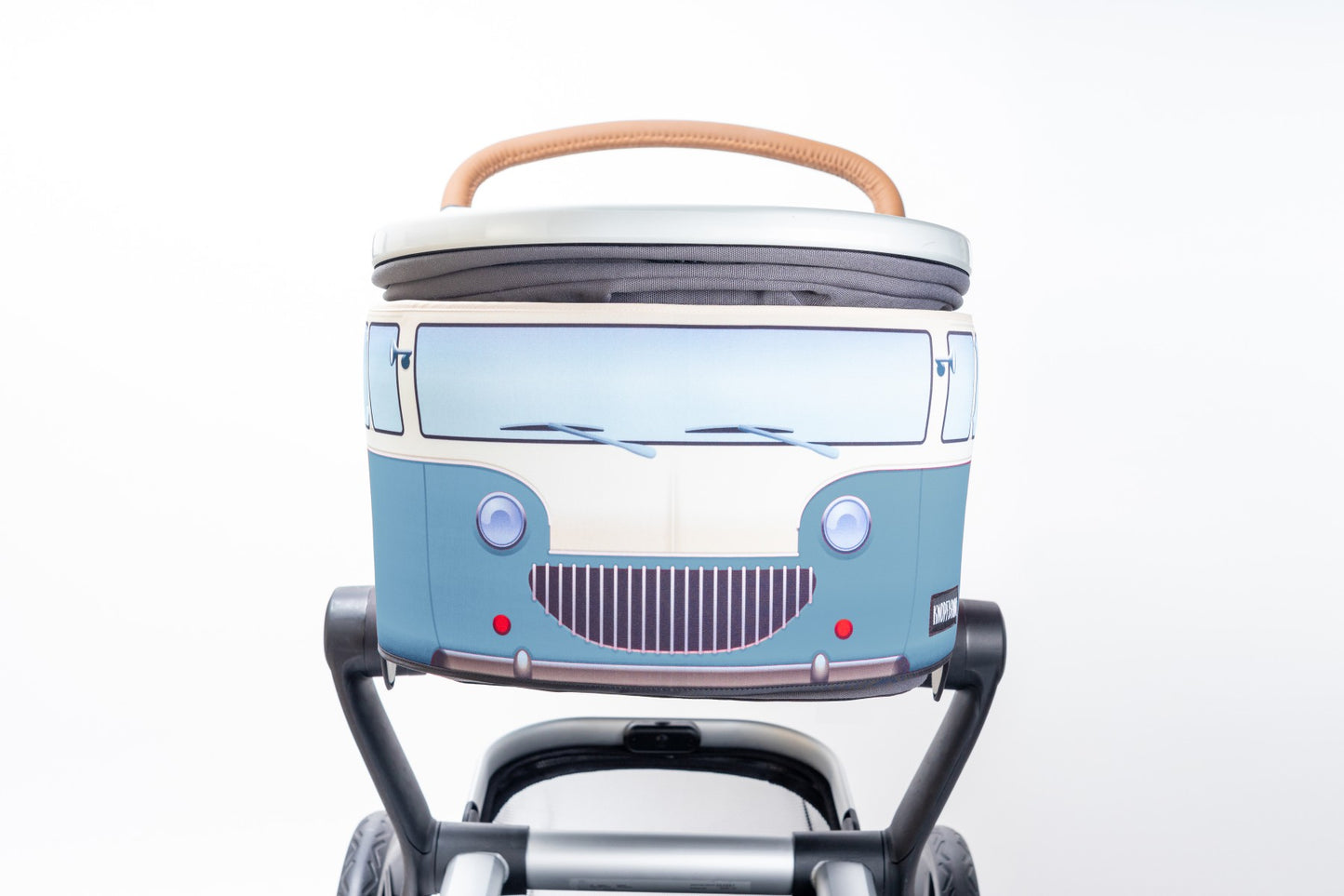 Kinderwagenhülle Vintage Bus "blau"