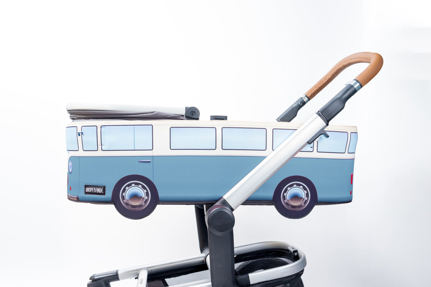 Kinderwagenhülle Vintage Bus "blau"