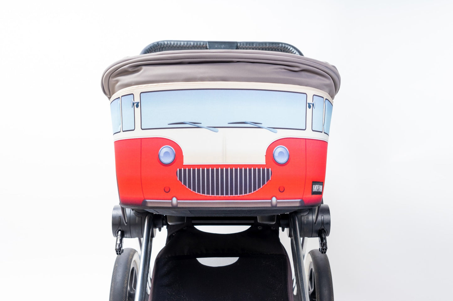 Kinderwagenhülle Vintage Bus "rot"